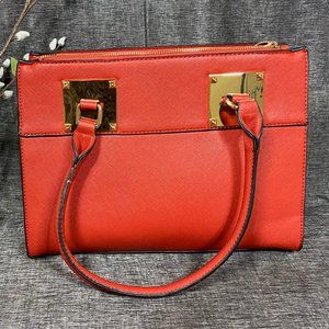 Red handbag and wristlet NWOT